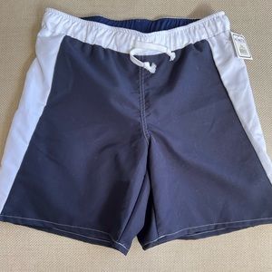 NONETZ swim trunks boys XL navy and white Shore slim fit